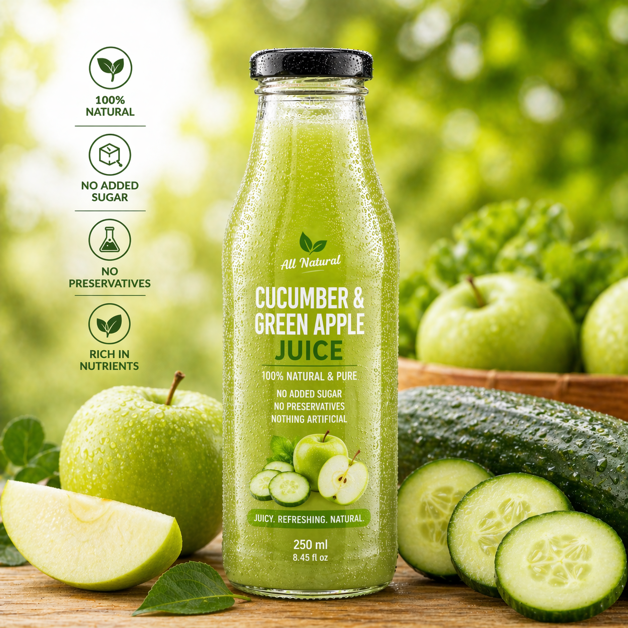 Cucumber Green Apple 500 ml