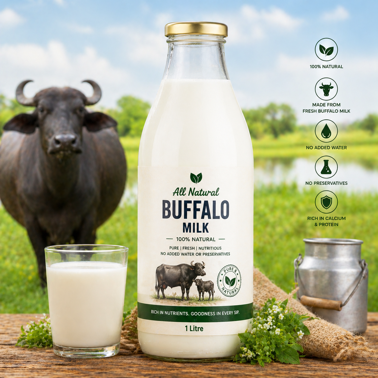 Buffalo Milk 1L
